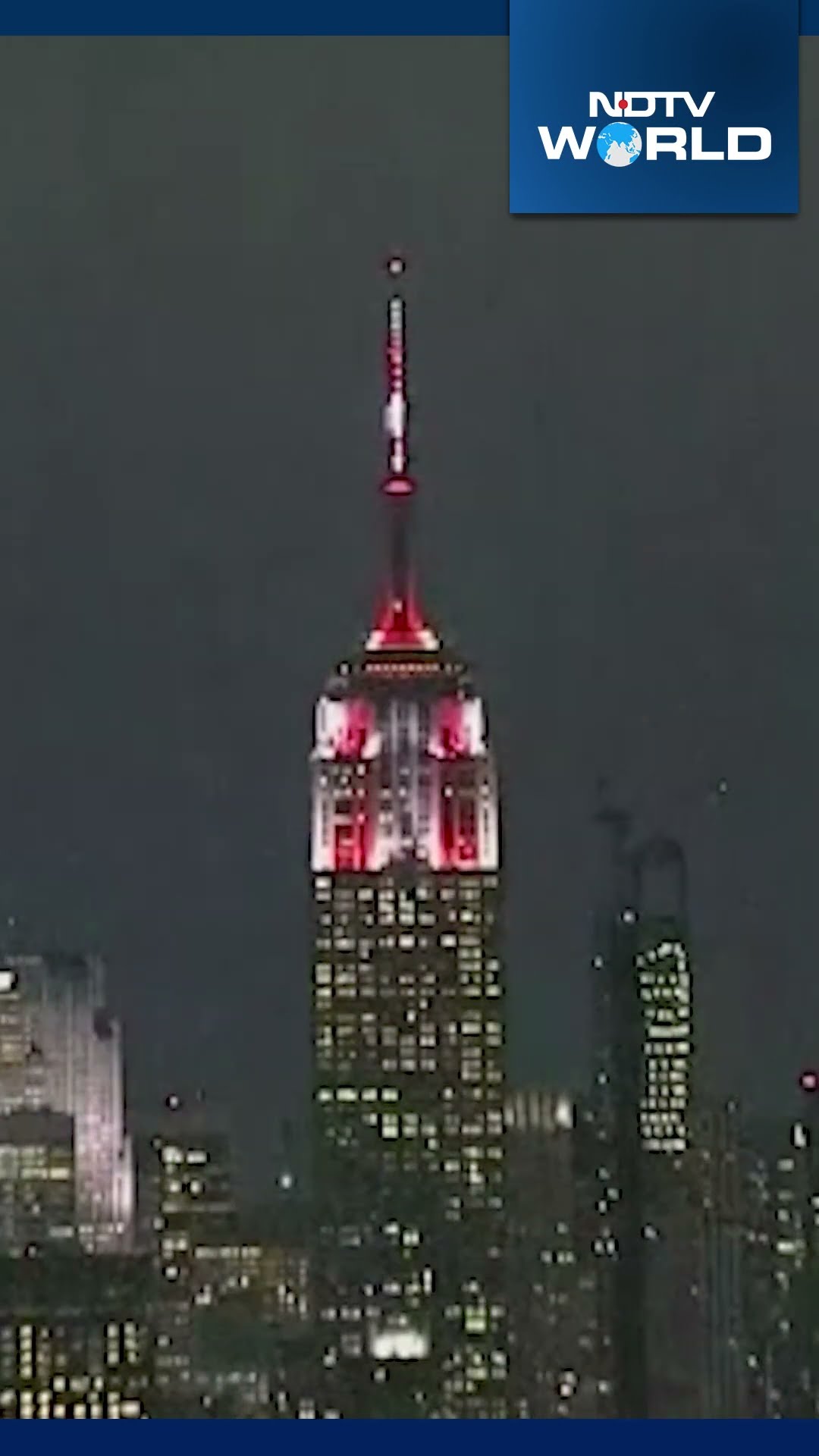 Iconic Empire State Building Lit For Christmas