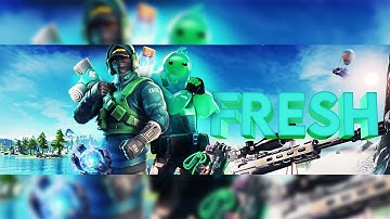 Fresh Fortnite Header - Speedart By IdArts