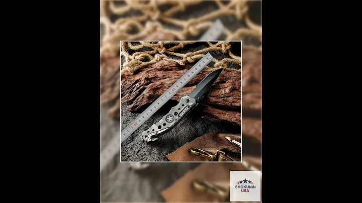 Star Pocket Knife with Serrated Blade & Camouflage Handle