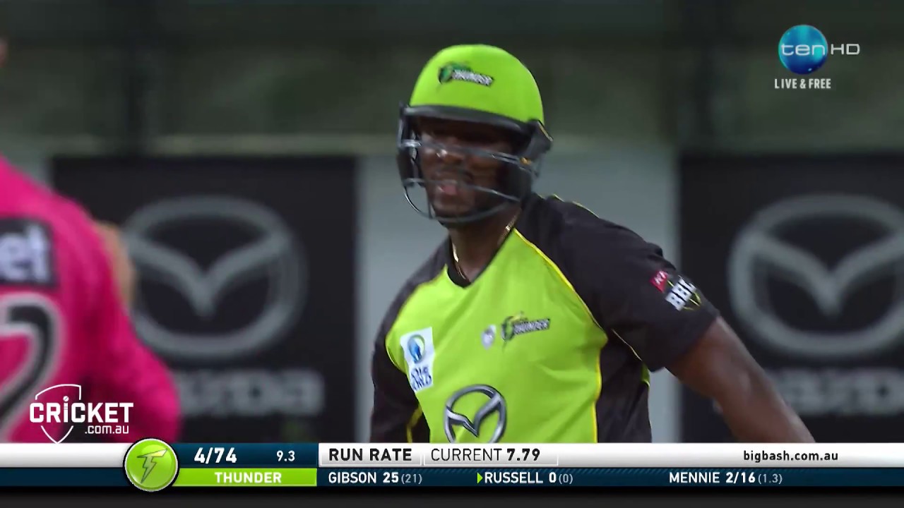 Russell unveils outrageous bat in the BBL