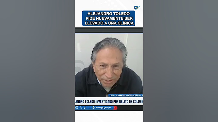 Alejandro Toledo pide nuevamente ser llevado a una clínica durante audiencia #alejandrotoledo