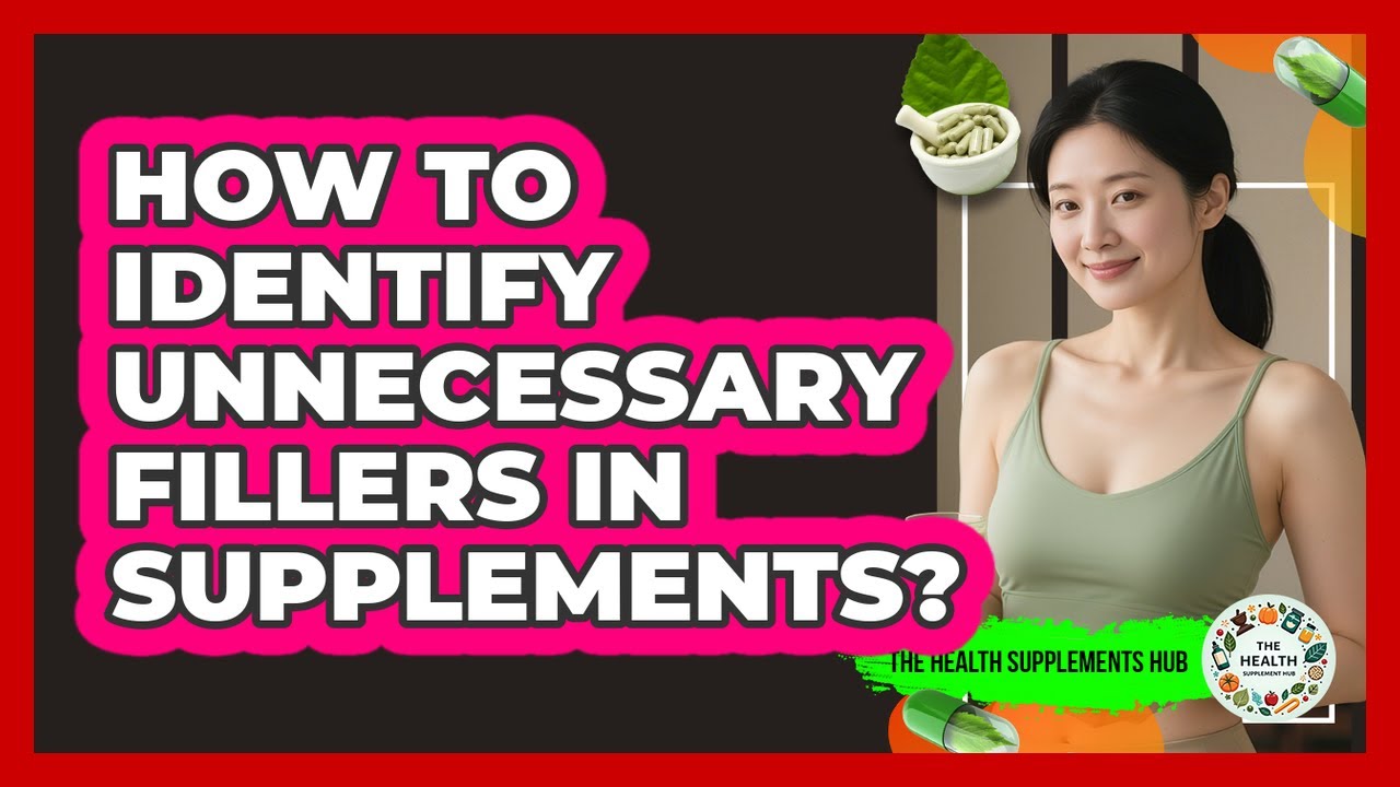 How To Identify Unnecessary Fillers In Supplements?