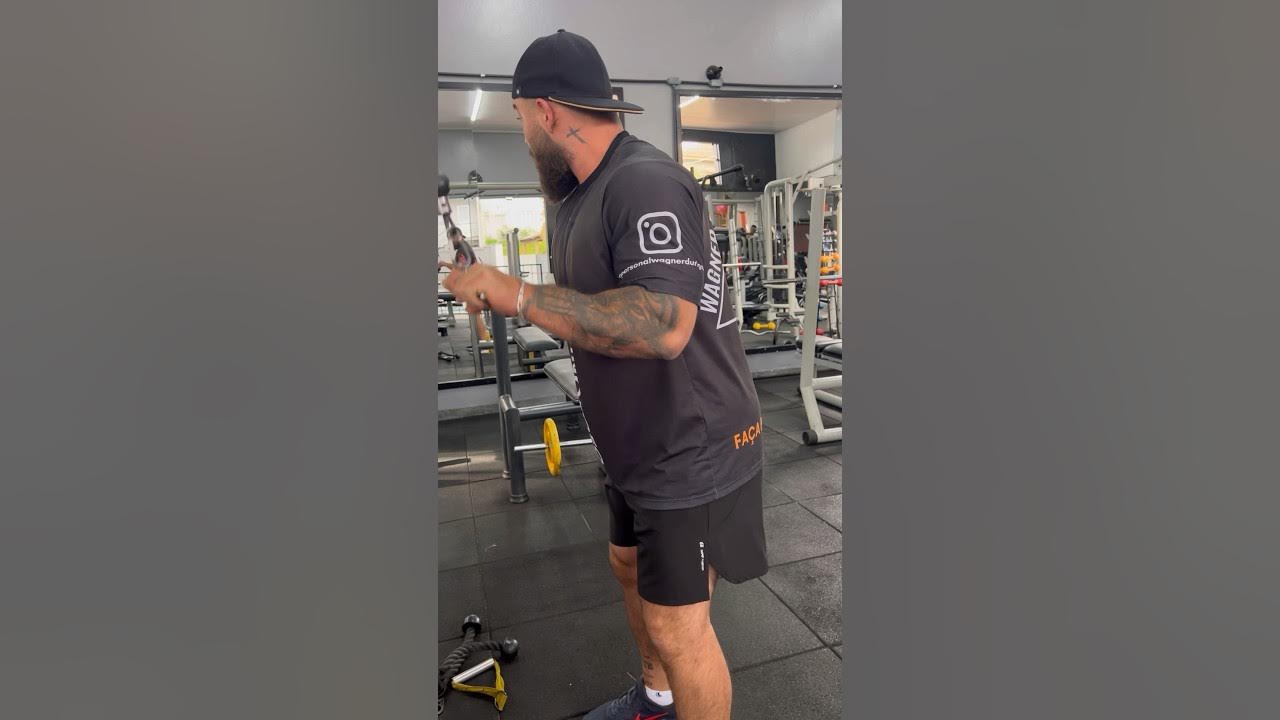 TRÍCEPS PULLEY COM BARRA NO CROSS treinodetriceps YouTube