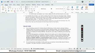 Full Shelly Cashman Excel 365 | Module 10: End of Module Project 1 Indiana Sports Marketing News