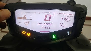 How to set RPM/ clock settings in Apache RTR 200 4v bs6/ Set RPM blinker