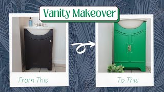 Bathroom Vanity Makeover/Furniture Makeover/Paint Review