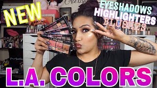 NEW L.A. COLORS SWEET SIXTEEN COLOR EYESHADOW PALETTES & SO CHEEKY BLUSH & HIGHLIGHT PALETTE