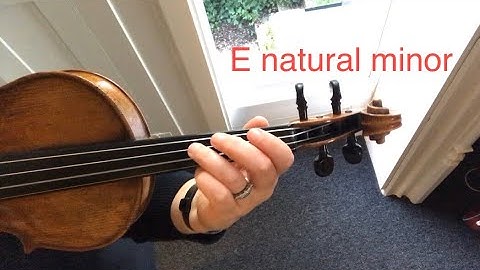 Violin Grade 1:  E natural minor one octave scale and arpeggio