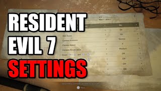 Resident Evil 7 PS5 – Full Options Menu Walkthrough (Settings Showcase)