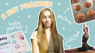 CHILL VLOG Z PRÁZDNIN | bullet journal, cvičení, grwm, pečení (valakarol)