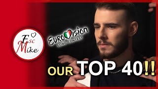 EUROVISION 2022 - OUR TOP 40 - Before rehearsals |by Mike, Alex, Apostolis