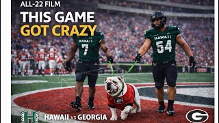 Hawaii vs Georgia Got Ugly FAST… (All-22 Film)