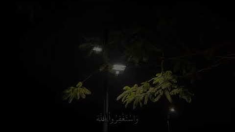 واستغفروا الله إن الله غفور رحيم تلاوة قرأنية للقارئ شريف مصطفى