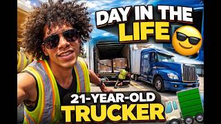 21 Year Old Truck Driver. Day In The Life🚛