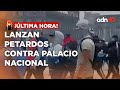 Ltima hora lanzan petardos contra palacio nacional