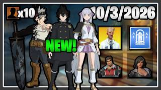 *NEW* BLACK CLOVER SET, MYTHIC LEAD, 10 Legendary Survivors