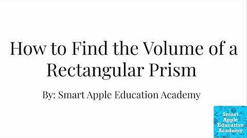 How to Find the Volume of a Rectangular Prism | Educational Math Video
