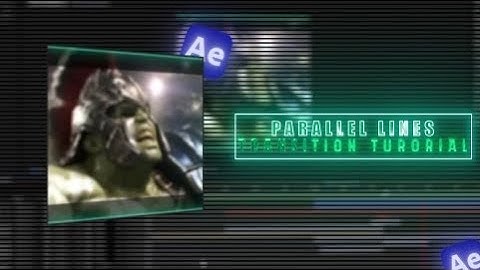 TRENDING Parallel Lines Transition Tutorial | After effects 2025