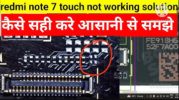 Redmi note 7,7s,7pro touch not working solution. Note 7 touch without cpu reball.@rajumaurya5515