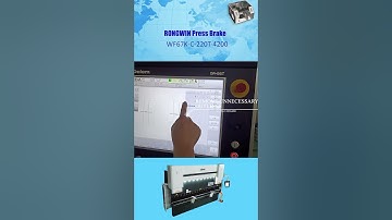 RONGWIN shows you the process of importing DXF files into the WF67K-C 220T press brake DA66T system