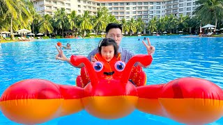Changcady review phao bơi hình các con vật: phao bơi tôm hùm, phao con rùa