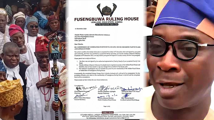 FINALLY FUSHEGBUWA RULING HOUSE REJECTS K1 DE ULTIMATE FOAM—YOU'RE NOT PART OF JADIARA & FUSHEGBUWA