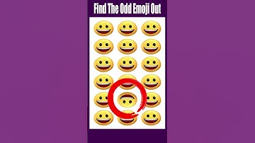 Find The Odd Emoji Out - 47 #spottheoddemojiout #findtheoddemojiout #emojigames #emojipuzzle #riddle