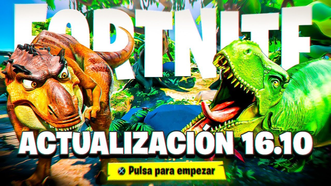🔴¡AHORA! LA ACTUALIZACIÓN v16.10 De FORTNITE Se CONFIRMA😱¿LLEGAN LOS DINOSAURIOS?