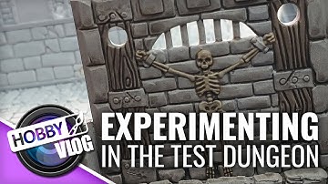 VLOG: D&D Display Dungeon Part #5 | Experimenting In The Test Dungeon #DungeonBuild