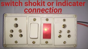 Electric Board Connection 2Socket 1Switch 1indicater इलेक्ट्रिक बोर्ड कनेक्शन indicater wiring