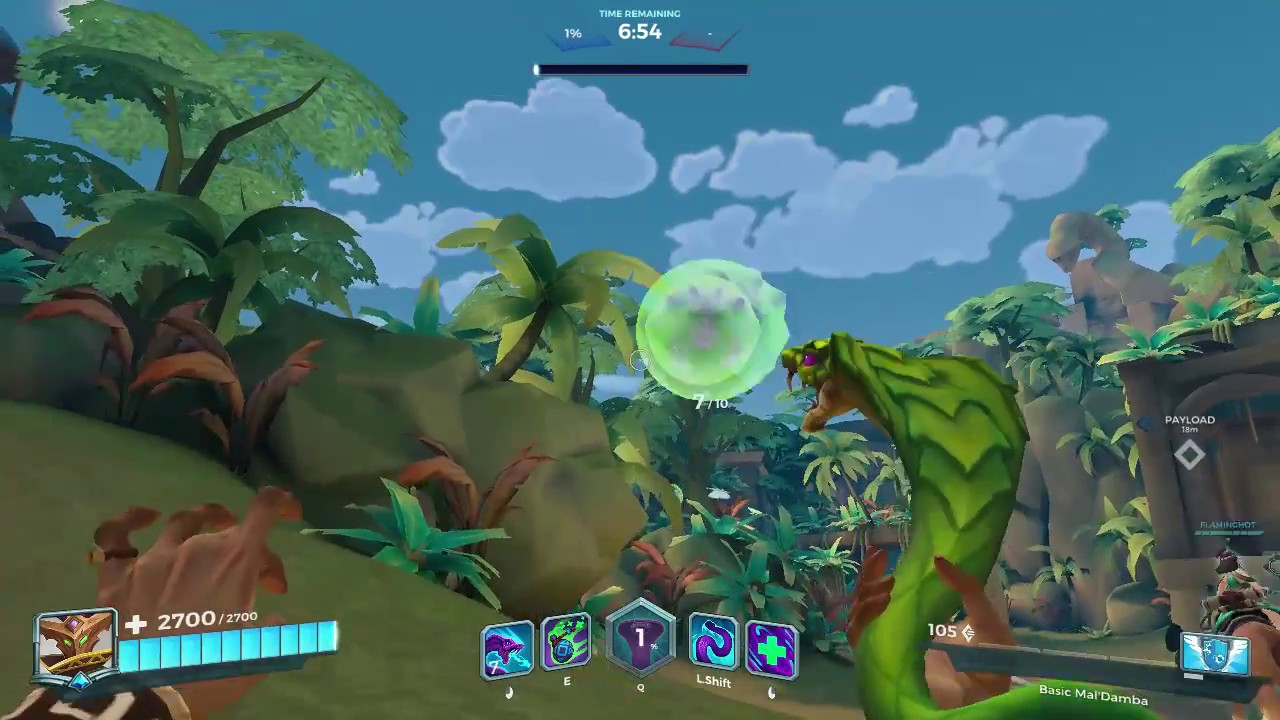 Paladins Gameplay (PC) - Siege & Payload - Champion: Mal'Damba - Deck Type: Basic