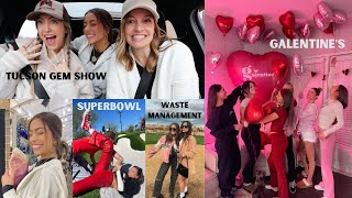 WKND IN MY LIFE!! Waste Management, Tucson Gem Show, Super bowl & Galentine's!!!