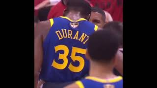 Emotional Drake consoles Kevin Durant after injury in GAME 5 NBA FINALS WARRIORS VS RAPTORS