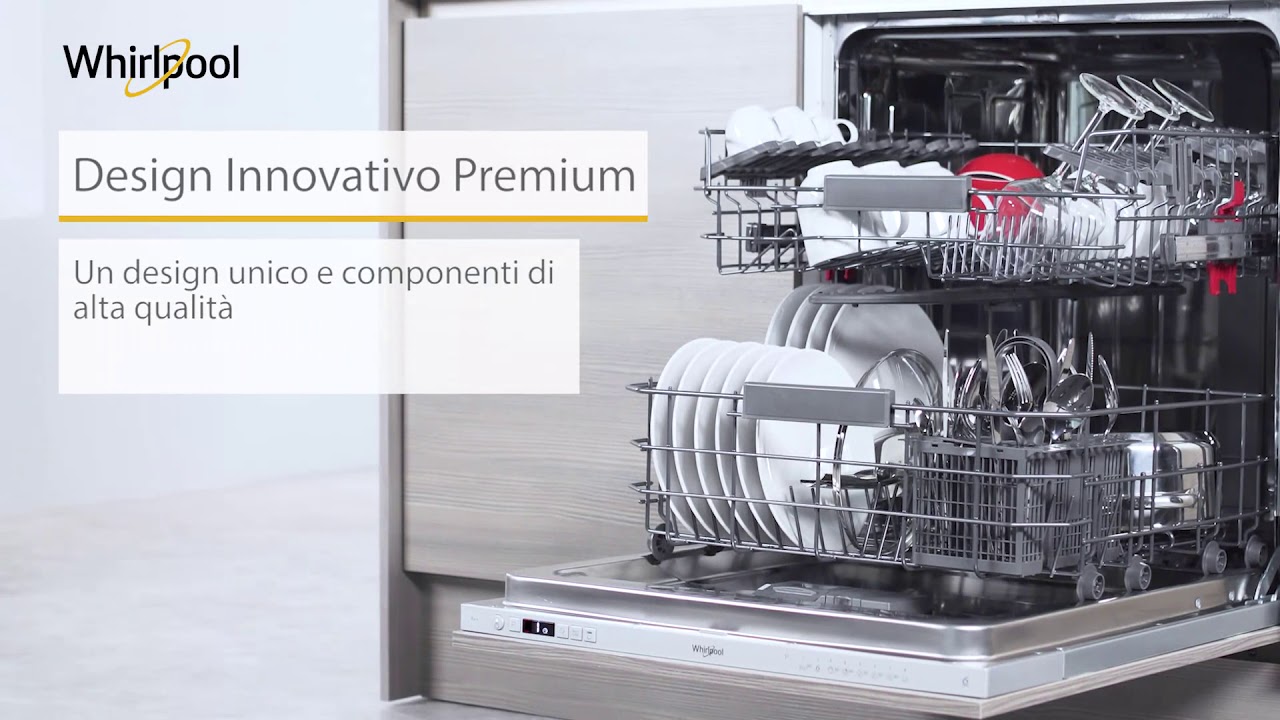 Whirlpool - Lavastoviglie da incasso, grande capienza WIC 3C26 - YouTube