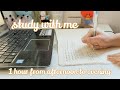 1 HOUR STUDY WITH ME 📚: background noise, afternoon to evening, calm diffuser ambience, with timer
