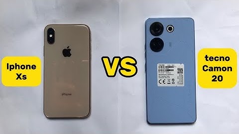 Iphone xs vs tecno camon 20 speed test