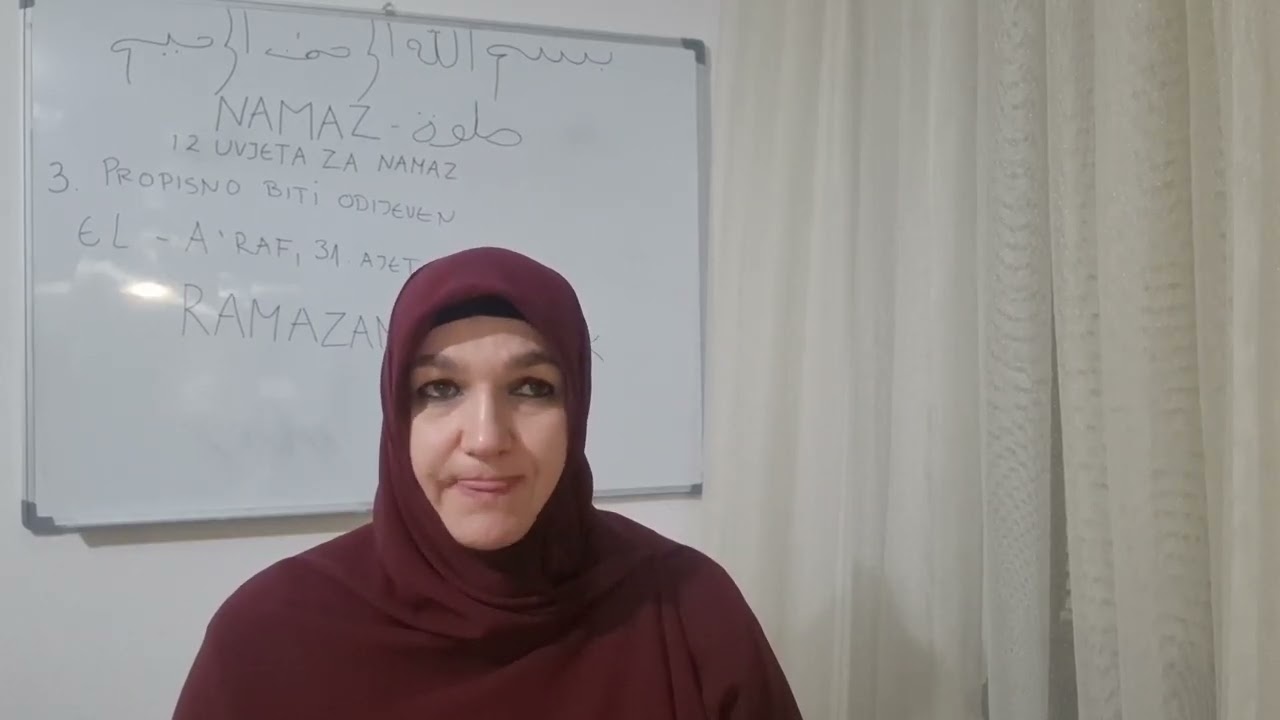 3. NAMAZ صلوة Stub Vjere - PROPISNO BITI ODJEVEN -  RAMAZAN MUBAREK