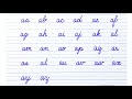 How to write english cursive writing  join letters connections a az  cursive handwriting tutorial