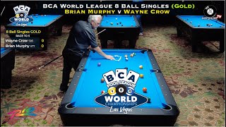 BCA 2024 World League 8-Ball Singles (Gold) Wayne Crow v Brian Murphy (Final Bracket) screenshot 5