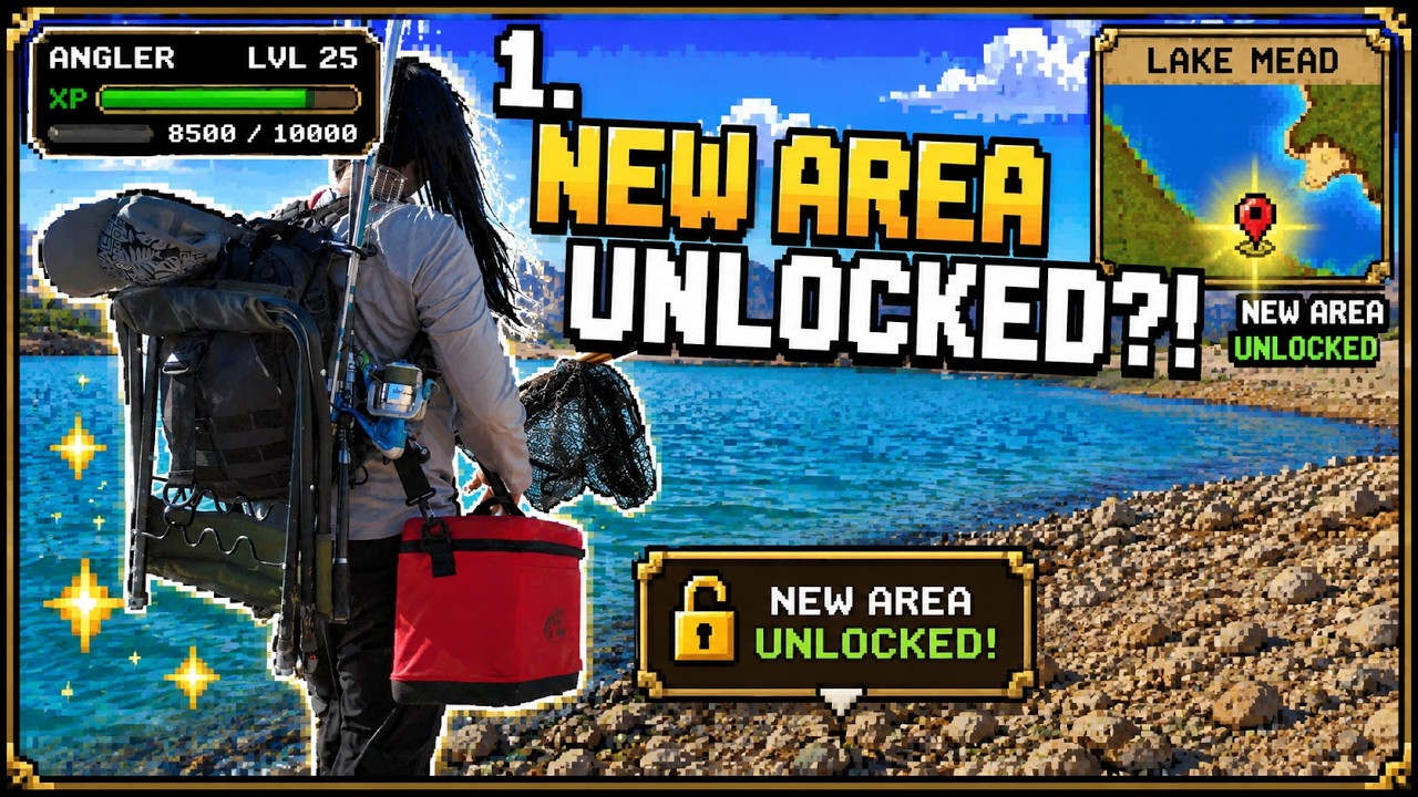 🎮 QUEST LOG: Lake Mead Expansion UNLOCKED 🎣| Shore Fishing