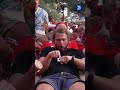 Norway World Cup fans perform "Viking Row" in Dallas