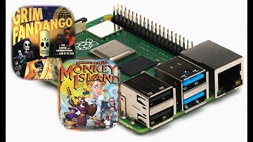 RPI 4 - Escape from Monkey Island & Grim Fandango !! Awesome!!