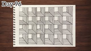 Simple Zentangle pattern For Beginners | How To Draw Doodle Art | Step By Step | Drawing #drawing 