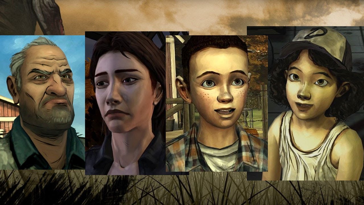 The Walking Dead Season 1: Giving food to Larry, Duck, Lilly and Clementine