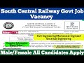 South Central Railway (Civil/Mechanical/Electrical) Job Vacancy 2026 All Over 
