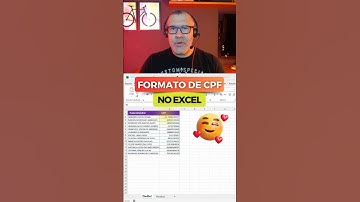 Como formatar CPF no Excel