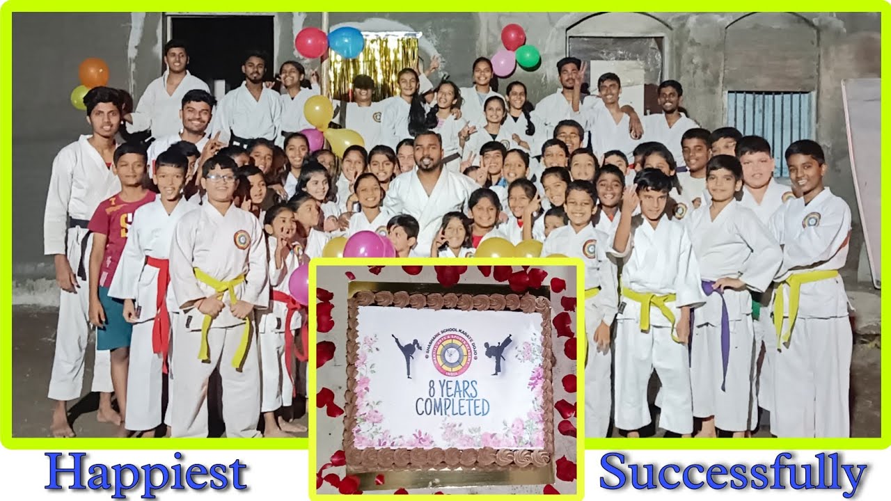 Happiest & Successfully 8 Year's Completed Shashank School Karate