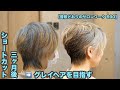 【690】「軟毛 直毛 トンガリ骨格」既染部を短くレイヤーカットで「グレイヘアを目指す」【普段どおりのサロンワーク 690】