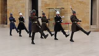 Changing of Guard at Atatürk Mausoleum in Turkey