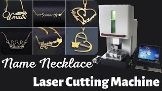 How to laser cut 1mm brass/gold/silver make name necklace